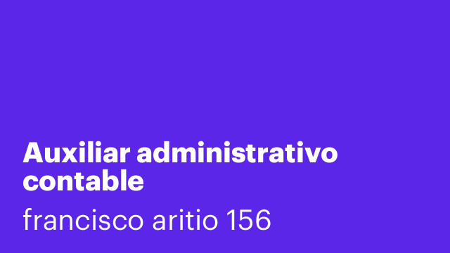 Auxiliar administrativo contable