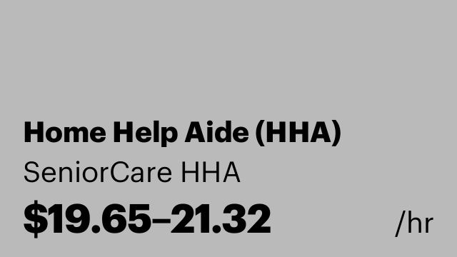 Home Help Aide (HHA)