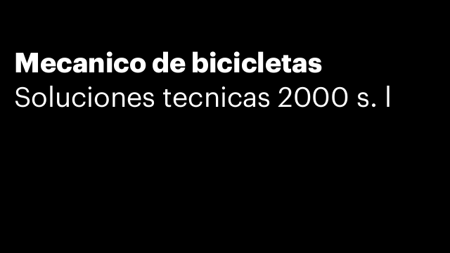 Mecanico de bicicletas