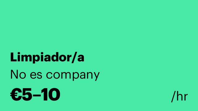 Limpiador/a