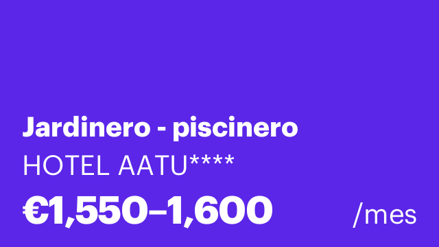 Jardinero - piscinero
