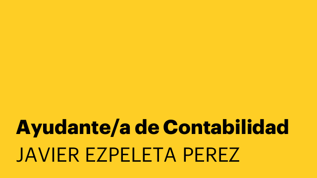 Ayudante/a de Contabilidad
