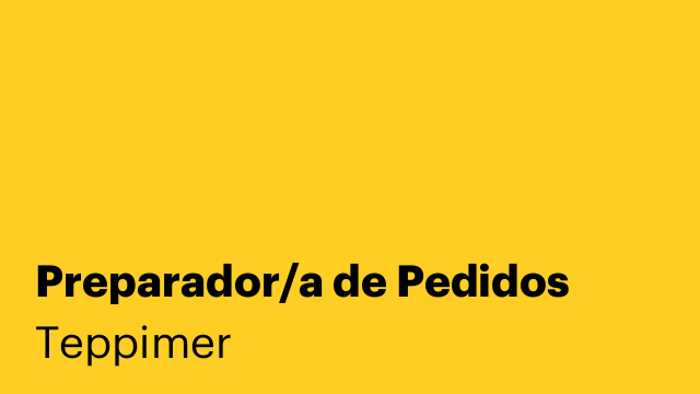 Preparador/a de Pedidos