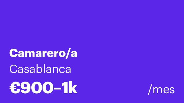 Camarero/a