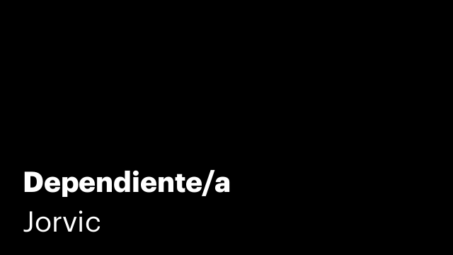 Dependiente/a