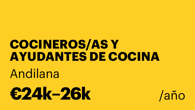 COCINEROS/AS Y AYUDANTES DE COCINA
