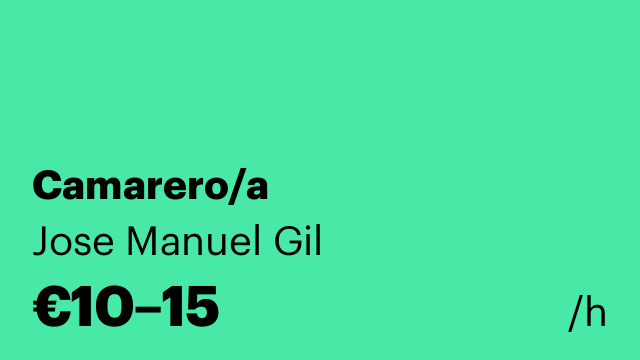 Camarero/a