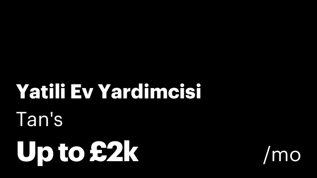 Yatili Ev Yardimcisi