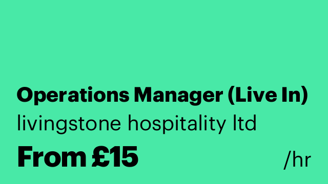 Operations Manager (Live In)