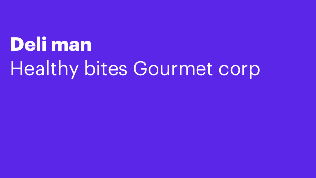 Deli man