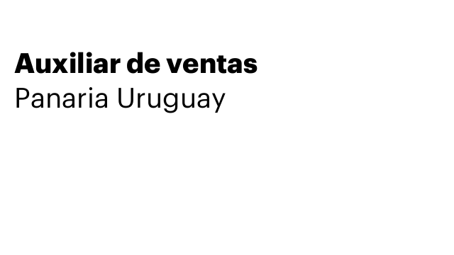 Auxiliar de ventas