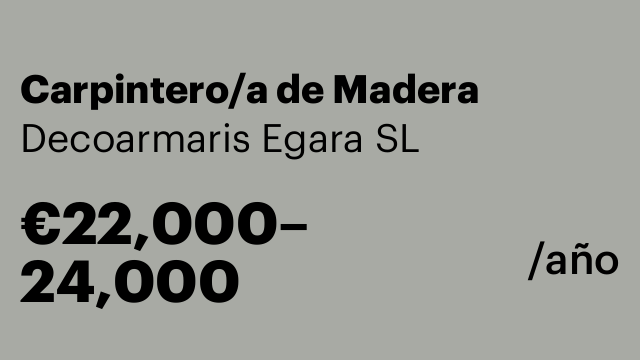 Carpintero/a de Madera