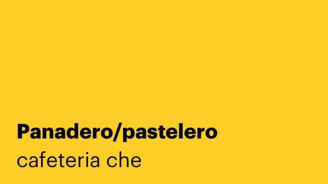 Panadero/pastelero