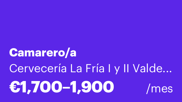Camarero/a