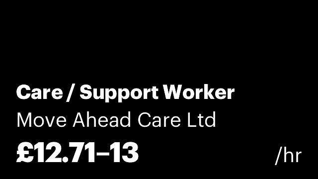 Care / Support Worker
