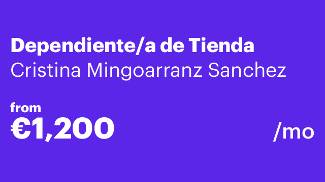Dependiente/a de Tienda