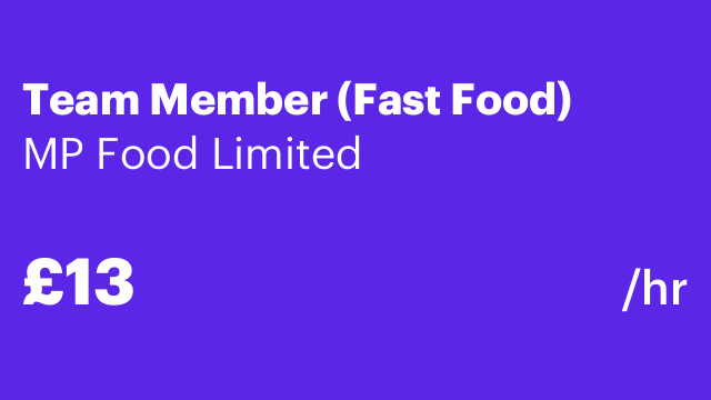 Team Member (Fast Food)