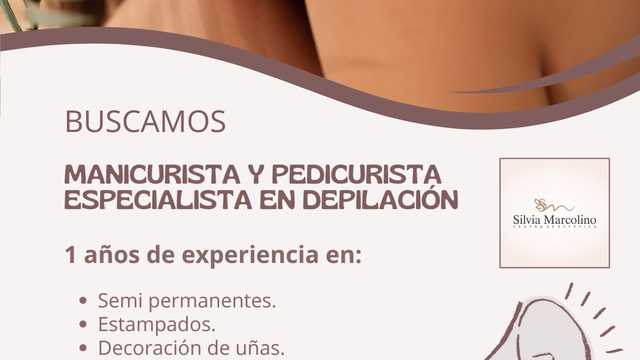 Manicurista y pedicurista / Depilación completa