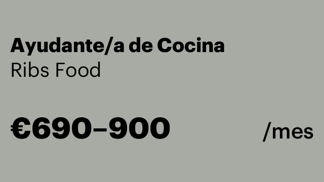 Ayudante/a de Cocina