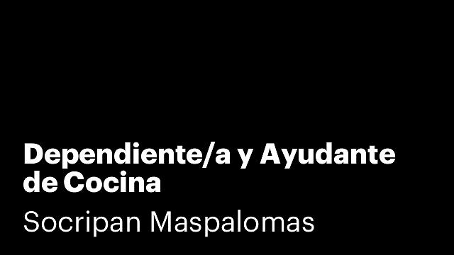 Dependiente/a y Ayudante de Cocina