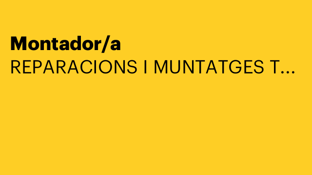 Montador/a