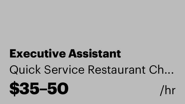 Executive Assistant