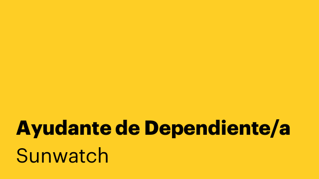 Ayudante de Dependiente/a
