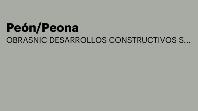 Peón/Peona