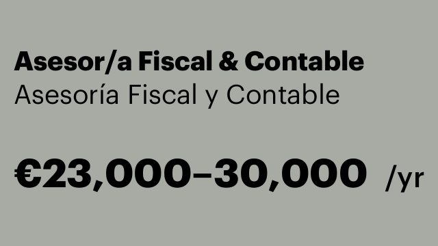 Asesor/a Fiscal & Contable
