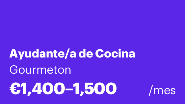 Ayudante/a de Cocina