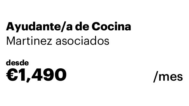 Ayudante/a de Cocina