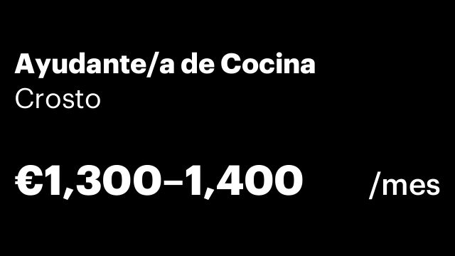 Ayudante/a de Cocina