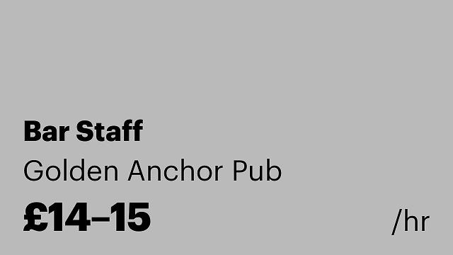 Bar Staff