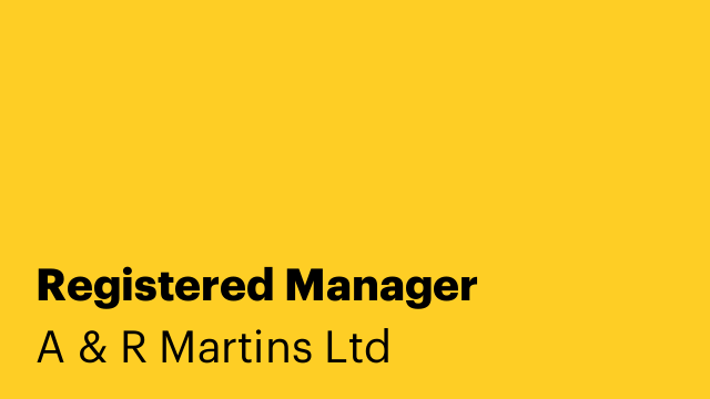 Registered Manager