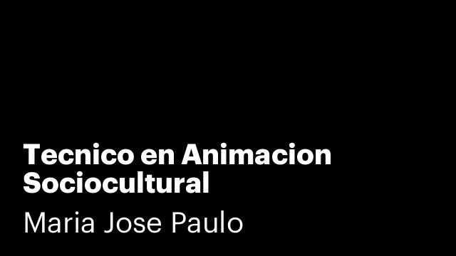 Tecnico en Animacion Sociocultural