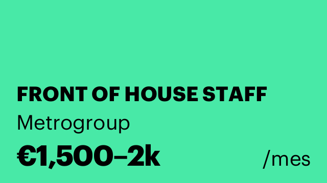 FRONT OF HOUSE STAFF