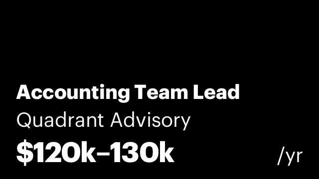 Accounting Team Lead