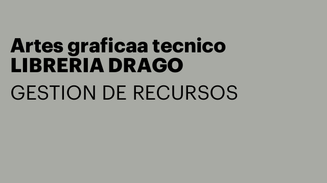 Artes graficaa tecnico LIBRERIA DRAGO