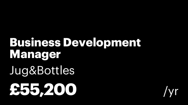 Business Development Manager