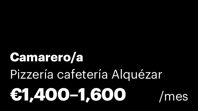 Camarero/a
