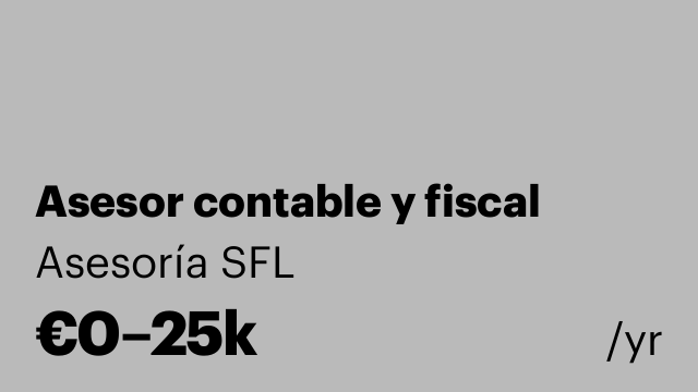 Asesor contable y fiscal