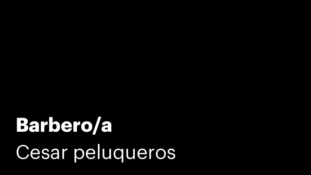 Barbero/a