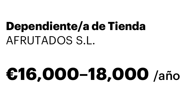 Dependiente/a de Tienda