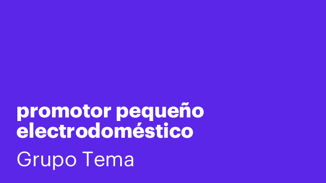promotor pequeño electrodoméstico