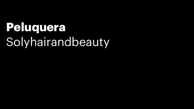 Peluquera