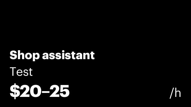 Shop assistant
