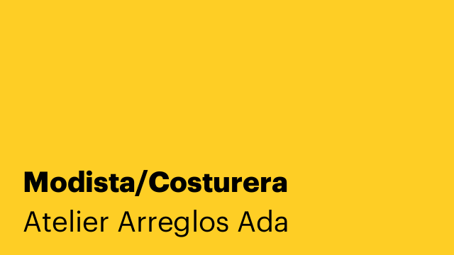 Modista/Costurera