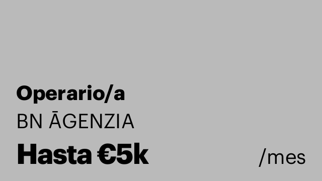 Operario/a