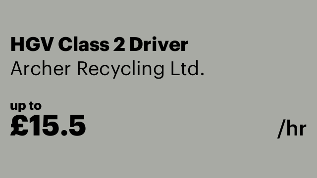 HGV Class 2 Driver