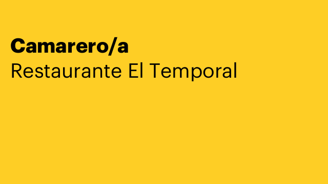 Camarero/a